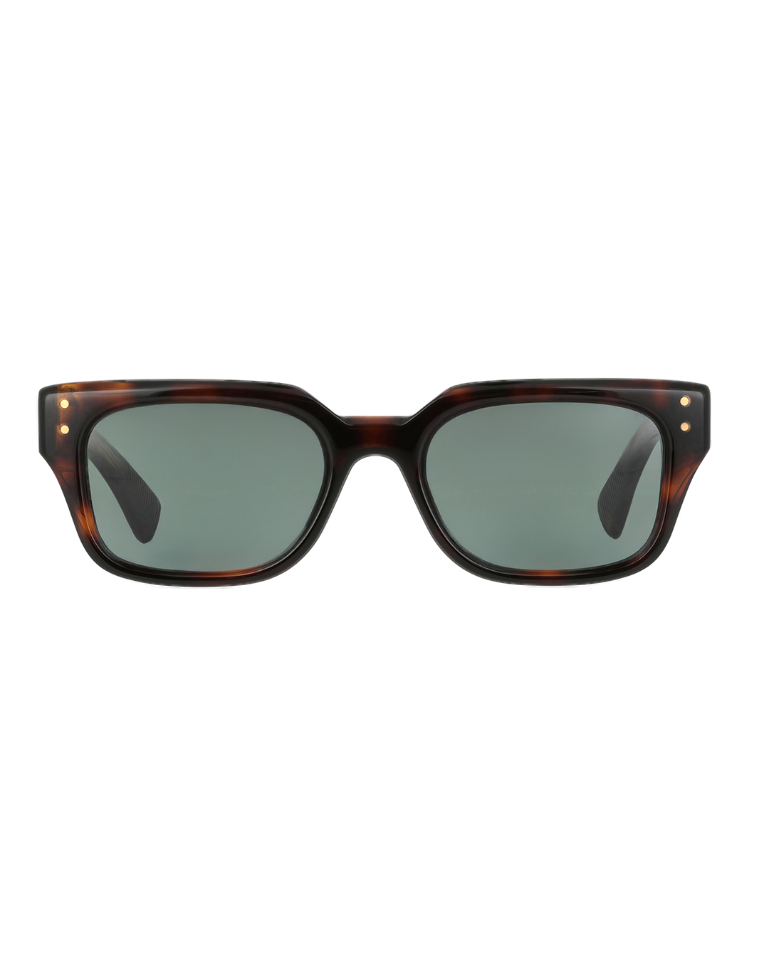 Lunettes de soleil rectangulaires - écaille fumée