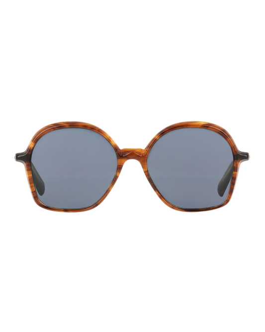 Lunettes de soleil 70s - écaille caramel