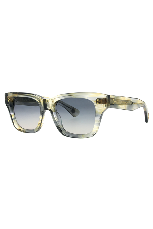 Lunettes de soleil monture rectangulaire packshot - Bleu Et Vert